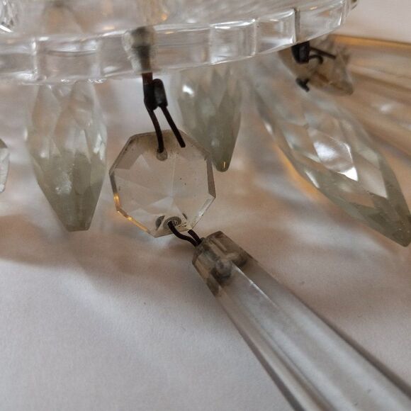 Vintage Candelabra/Prisms/Lucite Candles  - Picture 8 of 11